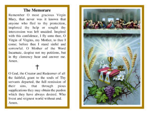 The Last Supper & Holy Eucharist Memorial Mass Card