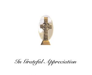 Classic Celtic Cross Irish Memorial Thank You Card