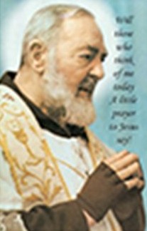 Personalised Padre Pio Prayer Irish Wallet Memorial Card