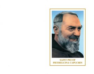Personalised Saint Pio of Pietrelcina Irish Wallet Memorial Card