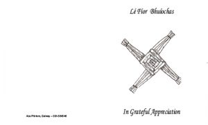 Traditional St. Brigid’s Cross Irish Memorial Thank You Card